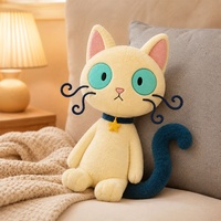 Peluche chat mignon personnalisée, jouet en peluche douce à poils courts, poupée chaton, cadeau pour enfants, décoration de chambre, service de fabrication OEM ODM