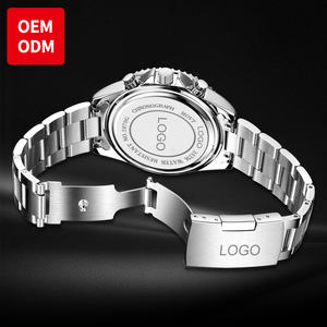 OEM ODM 남자 시계 럭셔리 브랜드 자신의 시계 패션 스포츠 문 페이즈 스테인레스 스틸 스포츠 달력 남자를위한 석영 시계 - Product Image 5
