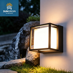 Lampes murales LED modernes en forme de cube carré pour extérieur et jardin avec corps en aluminium - Product Image 4
