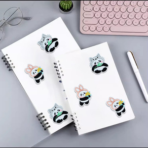Hongjie Embroidery Cute Panda <b>Fabric</b> Patch <b>Iron</b> <b>On</b> Self Adhesive Square For Bags Clothing - Product Image 5