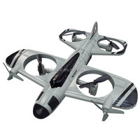 Avion RC 2.4G en mousse EPP, jouet avion, acrobaties à 360°, commutateur de vitesse, atterrissage à une touche, maintien d'altitude, drone quadricoptère télécommandé