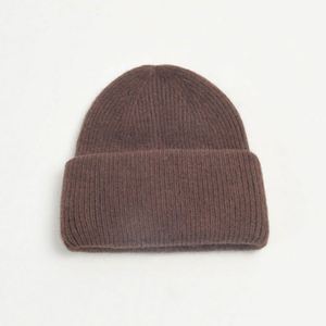 Venta al por mayor en stock: Nuevos gorros de punto de otoño-invierno para mujer, unisex, de felpa gruesa y cálida, gorros de angora de conejo. - Product Image 2