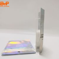 Bolsa con Cierre Hermético, Bolsas de Correo Láser, Bolsas de Embalaje de Plástico con Cierre para Regalos y Joyería, Bolsa de Embalaje de Mylar con Holograma, Paquete Pequeño