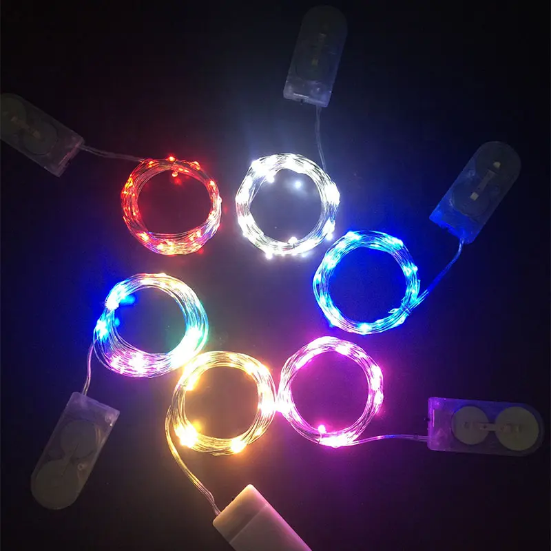 Longstar Hot Sales Button Battery Cork Copper Wire Light String Fairy LED Christmas Light Holiday Lighting