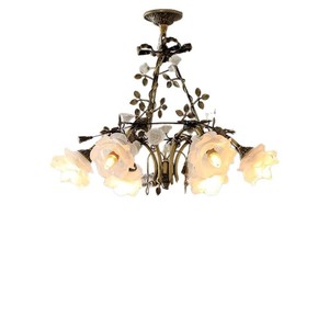 <span class=keywords><strong>Lustre</strong></span> de luxe classique de style français, tout en cuivre, romantique, vintage, pastoral, à motif de roses, pour salon, chambre et salle à manger - Product Image 5