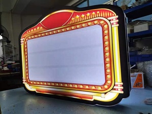 Caja DE LUZ DE marquesina LED VIP recargable personalizada, tablero de <span class=keywords><strong>menú</strong></span> de barra con letras acrílicas para fiestas de Ramadán, clubes nocturnos y salones - Product Image 3