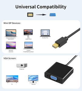 <span class=keywords><strong>Adaptateur</strong></span> <span class=keywords><strong>Mini</strong></span> DisplayPort vers <span class=keywords><strong>VGA</strong></span> <span class=keywords><strong>Port</strong></span> d'affichage DP vers <span class=keywords><strong>VGA</strong></span> (Compatible Thunderbolt) <span class=keywords><strong>Adaptateur</strong></span> mâle vers femelle pour ThinkPad SurfacePro PC - Product Image 4