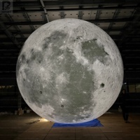 Lune gonflable géante lumineuse à LED de 5m/6m, sphère lunaire réaliste pour le Festival de la Mi-Automne, installation artistique, fête sur le thème de l'espace, scène