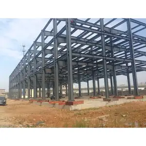 Estrutura de aço para armazém e oficina, material de construção de qualidade garantida, estrutura de espaço de construção