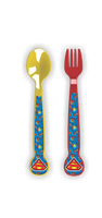 Service de table pour enfants Warner Bros sous licence, 8 pièces, Tom et Jerry, Looney Tunes, Batman, Superman, Justice League