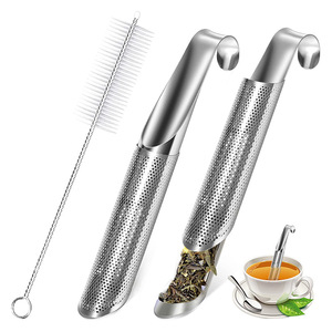 Infuseur à thé en acier inoxydable à mailles fines, écologique, portable, pour thé en feuilles - Product Image 1