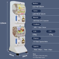 Distributeur automatique de capsules de jouets Tomy Gachapon blanc 45-70 mm TR554 avec monnayeur en plastique