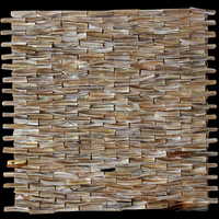 Dernier design Carreaux de mosaïque en marbre noir blanc tissé Carreaux mosaïque marbre tissé Carreaux de sol de salle de bain