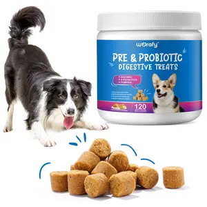 WORAFY Improves Digestive Health Organic Pet Probiotics Supplement Digestive Probiotic Soft Chews For Pet Health Care