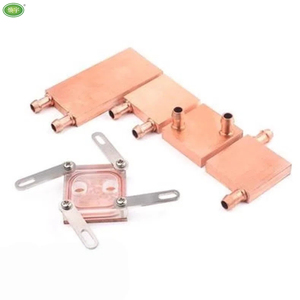Bloc de refroidissement à eau en cuivre pour refroidisseur <span class=keywords><strong>TEC</strong></span> Peltier, plaque froide liquide pour CPU GPU 40x40mm, dissipateur thermique - Product Image 2