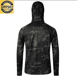 Camiseta de Pesca con Protección Solar UPF 50+, de Secado Rápido y Transpirable, con Cremallera Completa y Capucha, Ropa de Pesca - Product Image 2