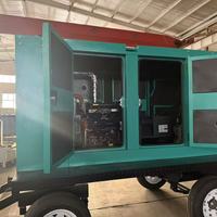 Groupe électrogène soudeuse diesel silencieux 30 kW 400 A pour remorque, double usage mobile, avec alimentation auxiliaire ATS, certifié CE ISO