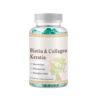 Gummies au collagène, algues marines, chlorophylle, kératine, biotine, vitamines pour les cheveux, les ongles et les articulations OEM ODM