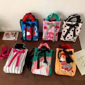 Cute Cat Knitted Portable Mobile Phone Bag Wool Knitted Bag Mini Girl <strong>Cross</strong> Body Bag - Product Image 1