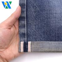 Tela vaquera selvedge de 13.5 oz, 100% algodón, tela vaquera cruda selvedge, tela vaquera crosshatch slub para pantalones y chaquetas
