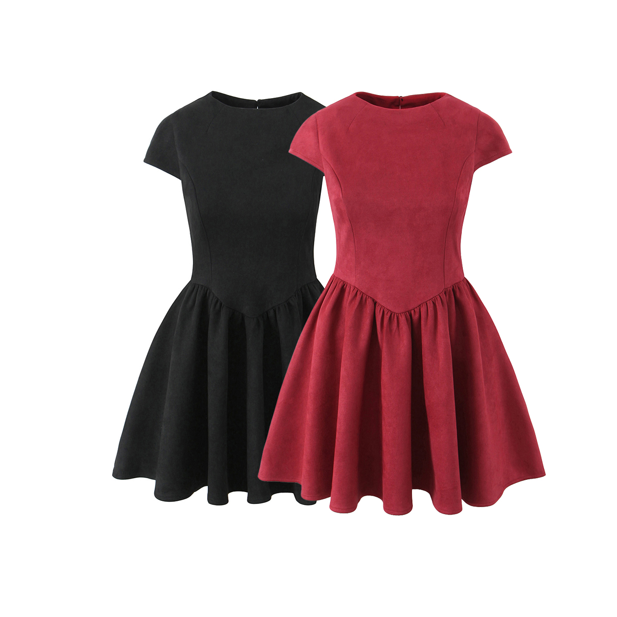 Chic Styles and Comfort in red short flare dresses for Trendy Women