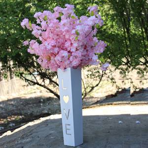 Phông nền hoa giả mây tre đan mô phỏng chân thực, hoa đào lụa, trang trí đám cưới, trung tâm thương mại, lễ tốt nghiệp - Product Image 3