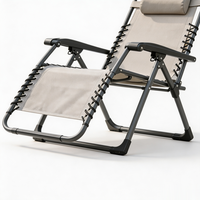 Chaise pliante carrée en acier inoxydable à trois positions, avec maille respirante, écologique, antirouille, portable, pour usage extérieur et hôtelier – Offre Spéciale