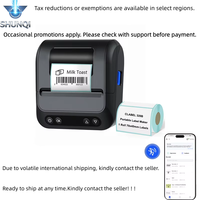 Impresora Térmica SHUNQI de 80 mm con SDK Gratuito, Compatible con Android, iOS y Windows, Impresora Portátil de Etiquetas y Recibos de 3 Pulgadas