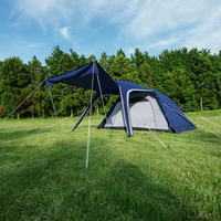 Tente de camping autoportante OEM 2-3 personnes, imperméable, 4 saisons, abri extérieur avec grand vestibule pour moto, randonnée et voyages
