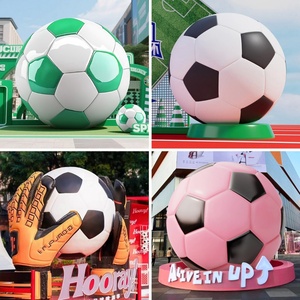 Escultura de Balón de <span class=keywords><strong>Fútbol</strong></span> de FRP de Alta Calidad para Exteriores, Estatua Gigante de Fibra de Vidrio para Plaza de la Ciudad - Product Image 6