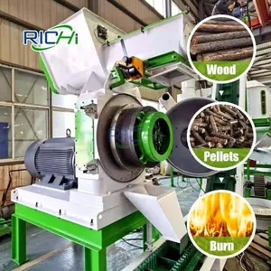 Energieeffizient 3-4 T/H Biomasse-Pelletiermaschine Holzpelletmühle mit Schraubzug