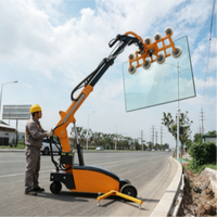 Machine d'installation de verre à déplacement automatique avec réglage multi-angles pour verre plat