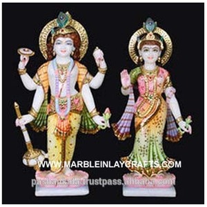 Couleur Laxmi Vishnu Statue - Product Image 1