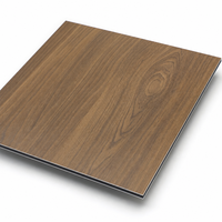 Panel Compuesto de Aluminio con Acabado Madera, Lámina ACP, PE PVDF ACM, Revestimiento de Paredes Exteriores, Paneles Decorativos para Fachadas de Edificios