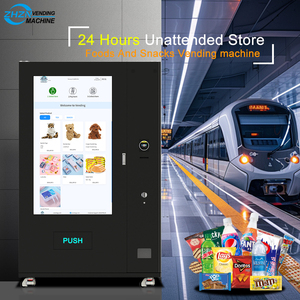 Zhzn bán hàng trực tiếp tùy chỉnh chất lượng cao 55 inch cảm ứng HD hiển thị quảng cáo Màn hình máy bán hàng tự động cho đồ uống đồ ăn nhẹ sản phẩm làm đẹp - Product Image 3