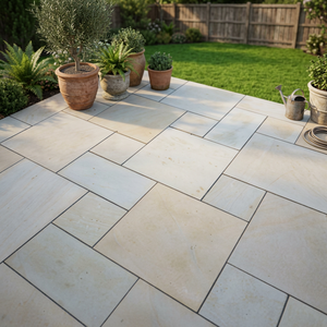 Excellent Quality Honed Natural Sandstone Tiles for Exterior Use Minimalist Design <b>Paving</b> Slabs from Manufacturer - Product Image 1