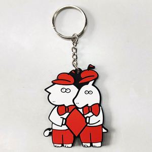 Llavero Personalizado con Logotipo del Fabricante OEM, Llavero de PVC Suave 2D/3D, Llavero de Goma con Diseño de Anime - Product Image 3