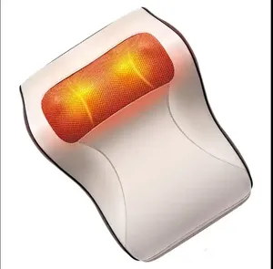 Masajeador profundo eléctrico Phentiech con calor de amasado rodante <span class=keywords><strong>Shiatsu</strong></span> hombro cuello almohada de masaje de espalda - Product Image 2