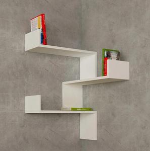 사용자 정의 로고 크기 장식 현대 나무 마운트 교수형 책장 벽 선반 - Product Image 4