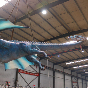 Grande Modello Realistico di Drago Blu Volante Animatronico a Grandezza Naturale, Vendita Diretta dalla Fabbrica - Product Image 5
