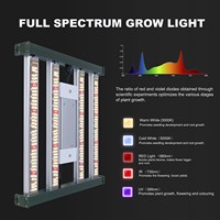 Luz LED de alto brillo 3030 de 100W para cultivo de plantas en interiores, regulable, espectro completo UV IR, luz LED de cultivo de plantas de 100W