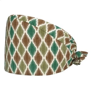 6 Gorros Quirúrgicos con Botones, Gorros Bouffant con Banda Absorbente, Soporte Ajustable para Hombres y Mujeres - Product Image 1