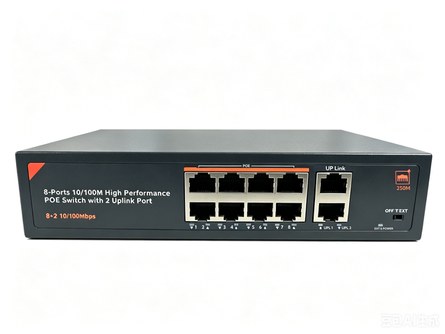 High Quality Metal Cloud Managed 4/8/16/24 Port POE Switch 48V Ethernet Uplink Port 100Mbps Network IP Camera CCTV RJ45