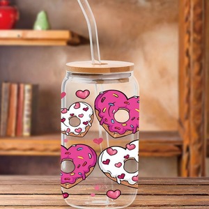Taza de 16oz Sweetheart Bakery Story, Envolturas DTF <span class=keywords><strong>Uber</strong></span>, Vida Diaria Romántica y Dulce, Aroma Dulce y Reconfortante, Pegatina DTF UV Dorada - Product Image 4