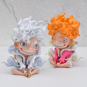 อะนิเมะรุ่น Q นั่ง Pose เกียร์ <span class=keywords><strong>Luffy</strong></span> ตัวอักษร <span class=keywords><strong>Luffy</strong></span> การกระทํารูป PVC รูปปั้นของเล่นสําหรับของขวัญ - Product Image 1