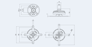 TMOTOR AM20 PRO F3P Motor <span class=keywords><strong>sin</strong></span> Escobillas para Interiores, <span class=keywords><strong>Fibra</strong></span> de Carbono Ultraligera, Avión 3D, Grado de Competición, Alto Rendimiento - Product Image 6
