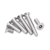 M2 M3 M4 M5 M6 M8 Acier au carbone Acier inoxydable 304 Vis Torx à tête plate Tête fraisée Vis Torx antivol Torx