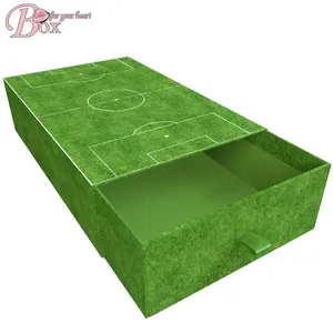 正方形のボックスカスタムPackagingサッカー裁判所紙箱スポーツサッカーフィールドギフトボックス