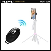 YUEWL P1 Vente directe usine pour caméra selfie, code roulant, matériau ABS, batterie rechargeable, distance de contrôle de 10 m