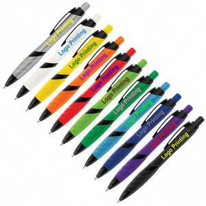 Bolígrafos de Plástico de Alta Calidad con Empuñadura de Goma Suave Esmerilada, Hechos en China, Logotipo Personalizado, Bolígrafo de Tinta Negra Jumbo de Escritura Fina - Product Image 6